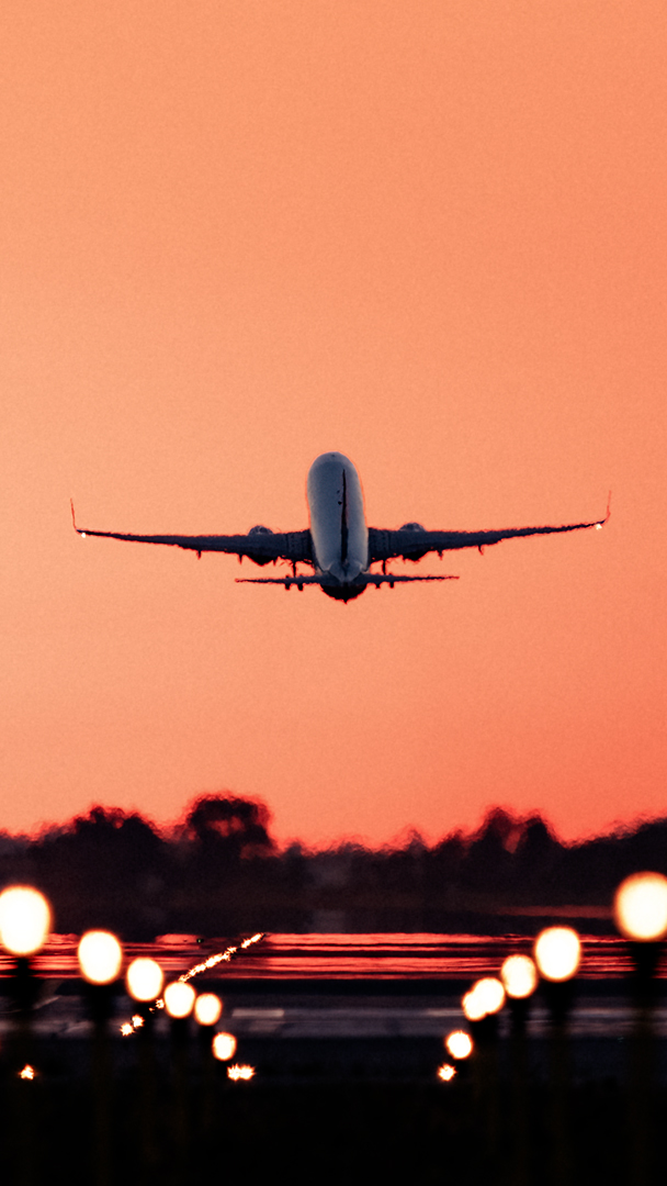 Airplane taking off
