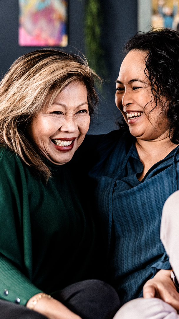 People laughing together
