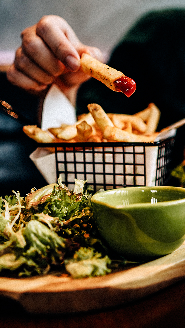 French fries in basket