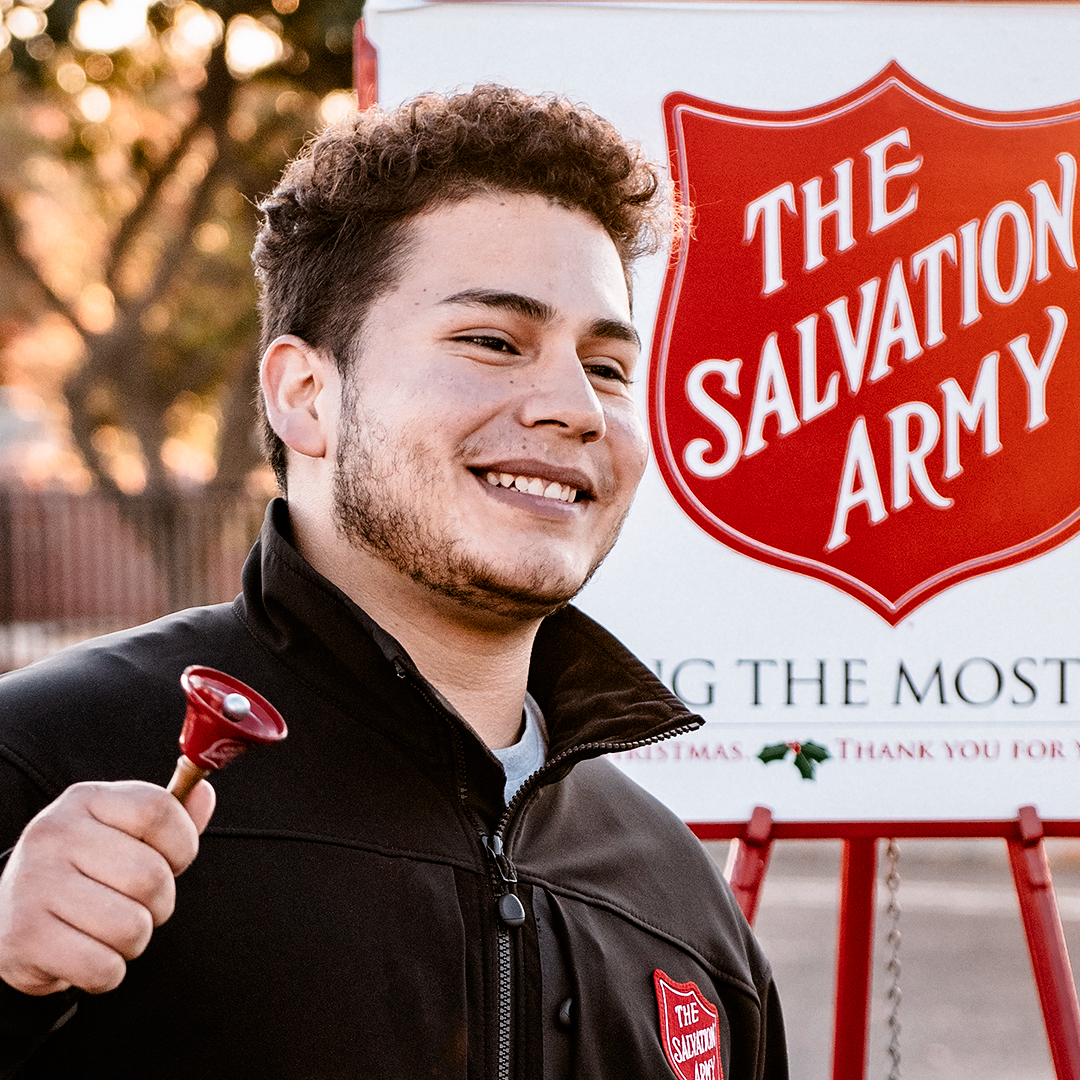 Man rings Salvation Army bell