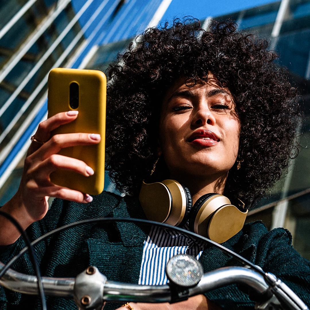 Woman on mobile phone