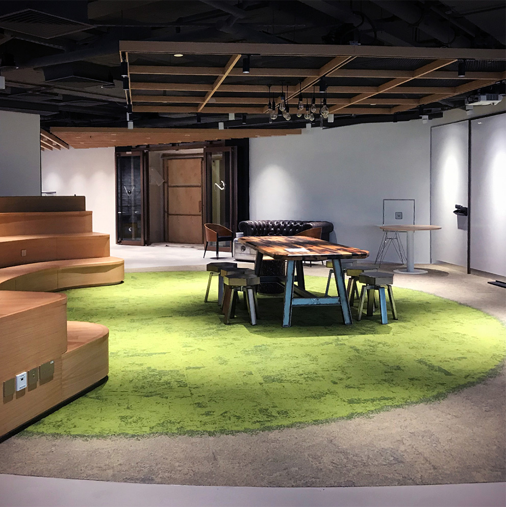 Open office work area