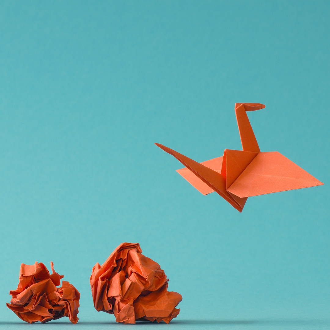 Paper Bird Flying 