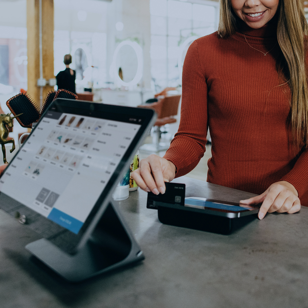 Lady Paying her Bill