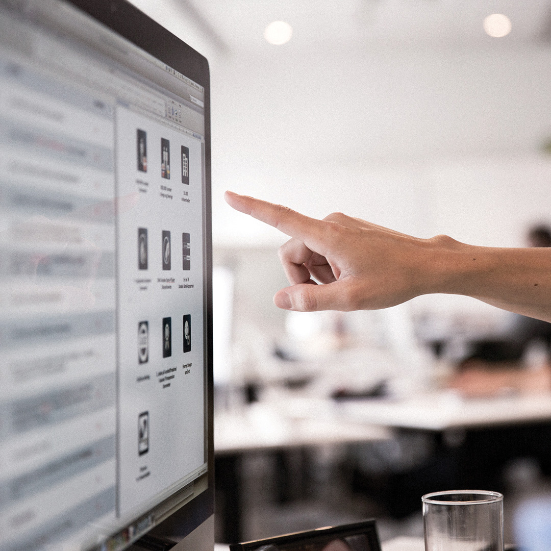 Pointing at Screen