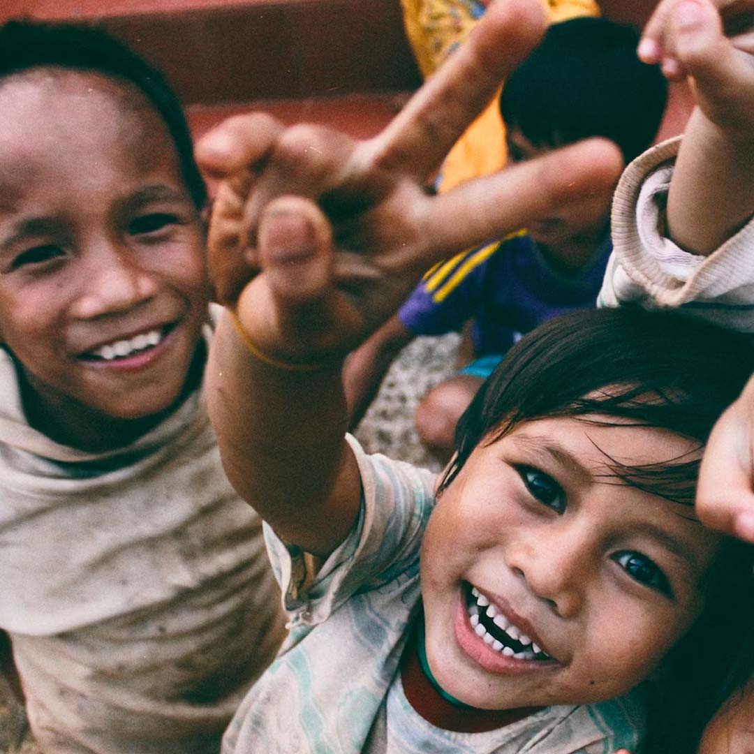 Smiling group of children