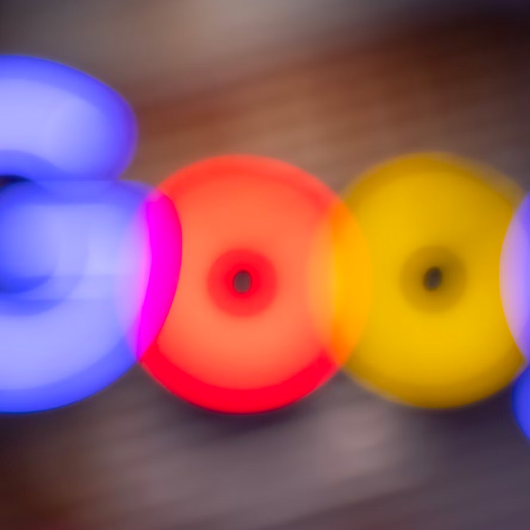 Blurred neon Google sign