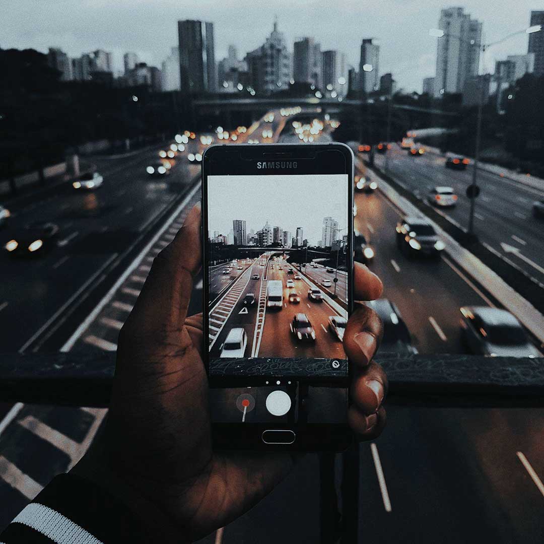 Phone in hand