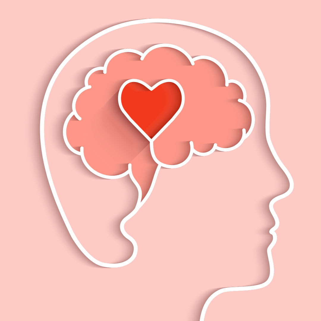 Illustration of brain and heart