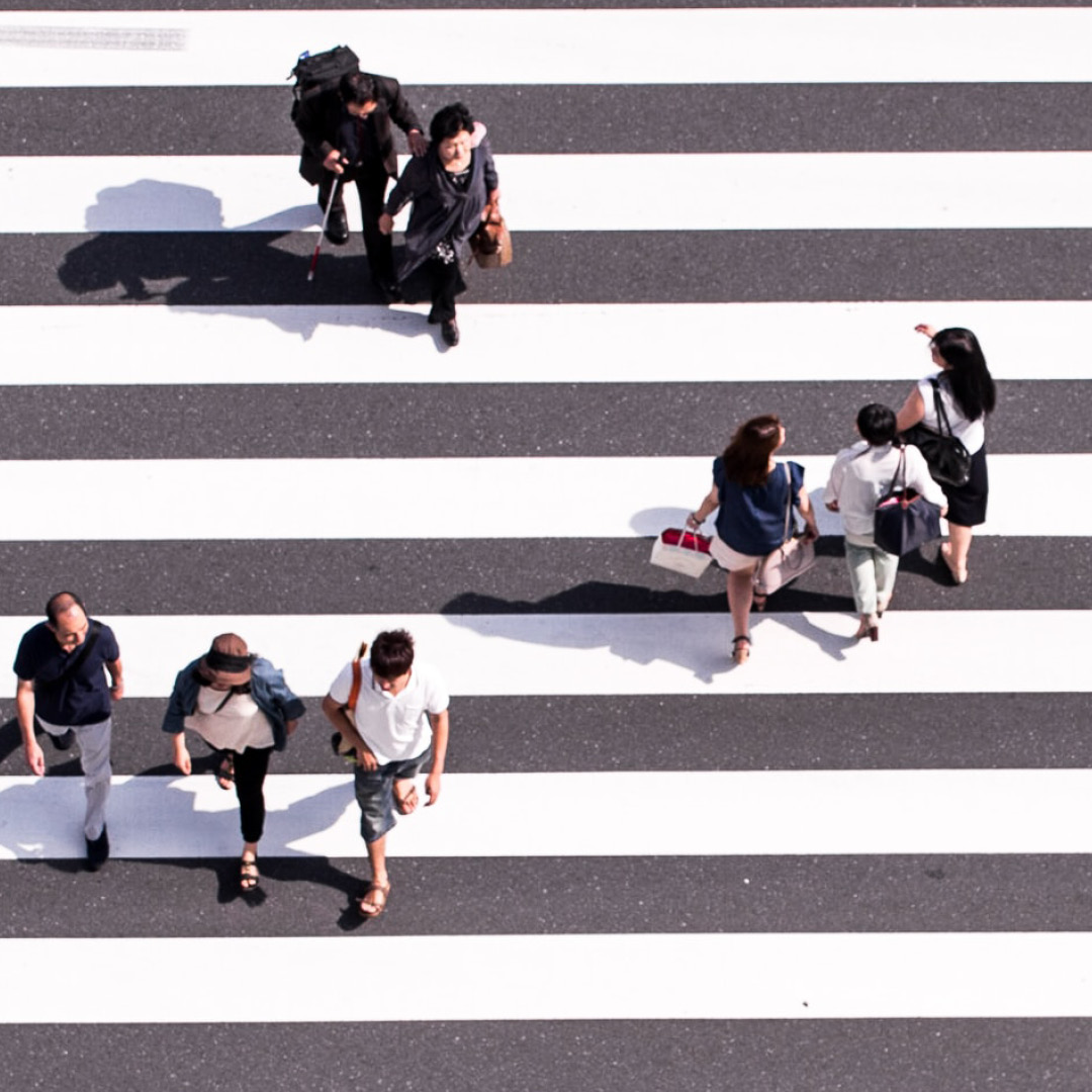 Cross the road