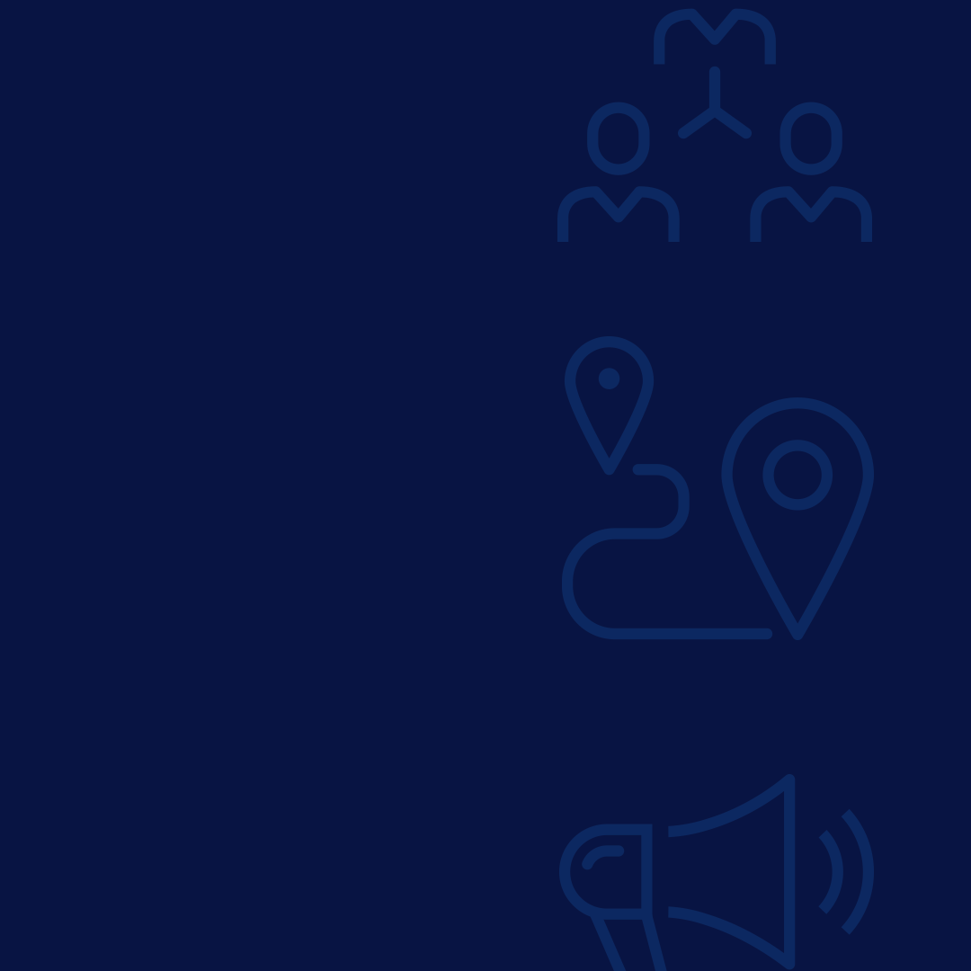 Location point illustration in blue