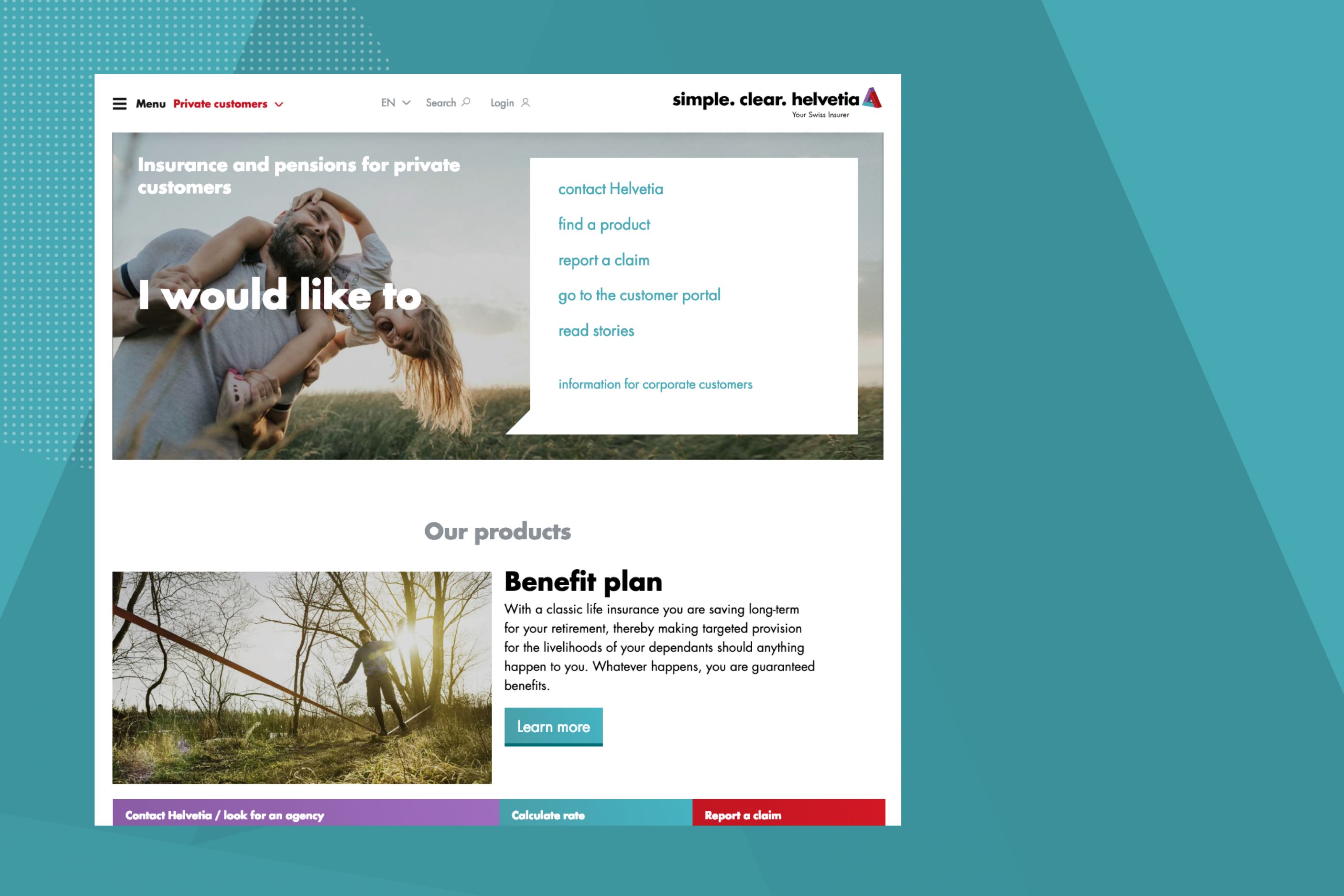 Helvetia Website Relaunch - EN