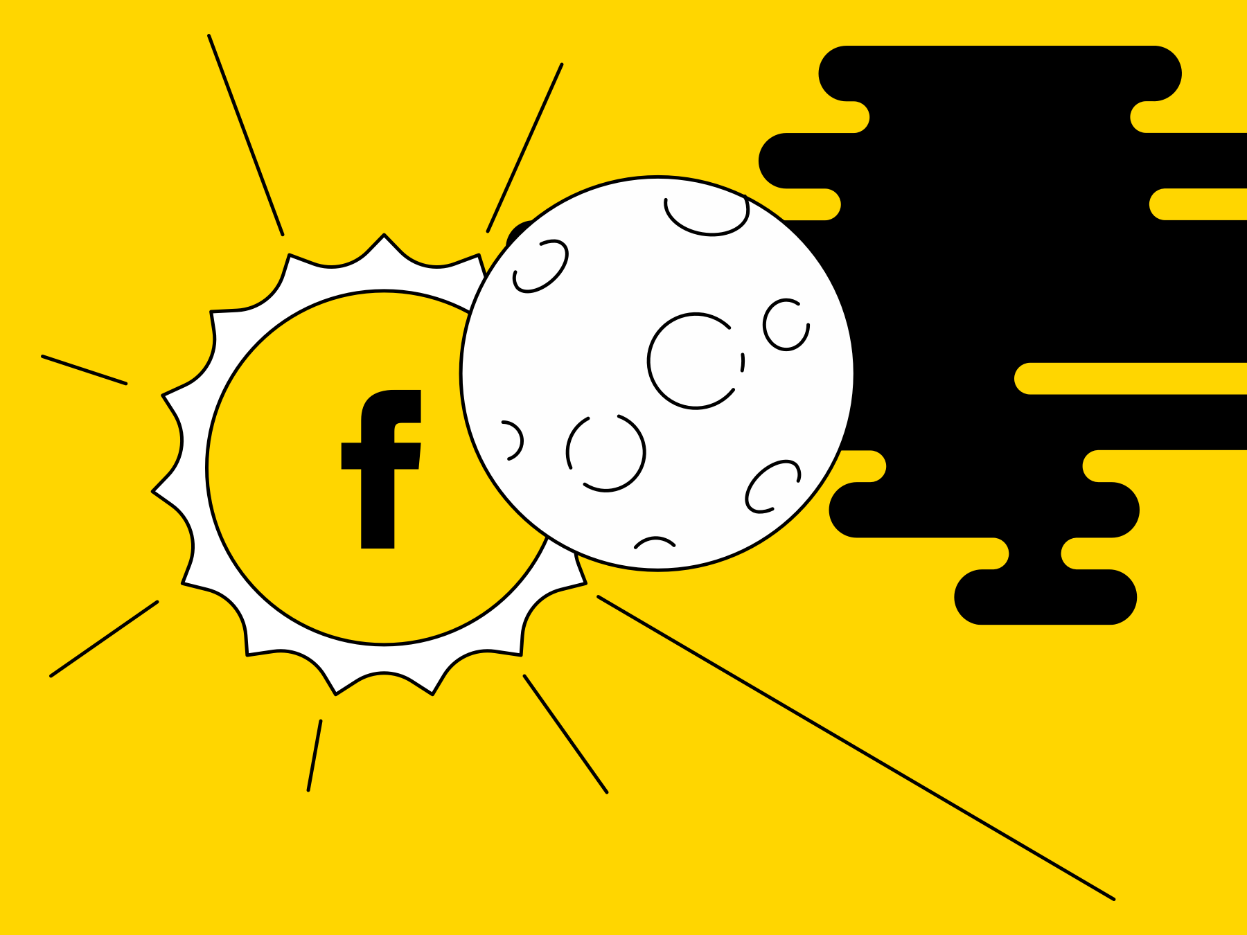 Illustration mit dem Facebook Logo