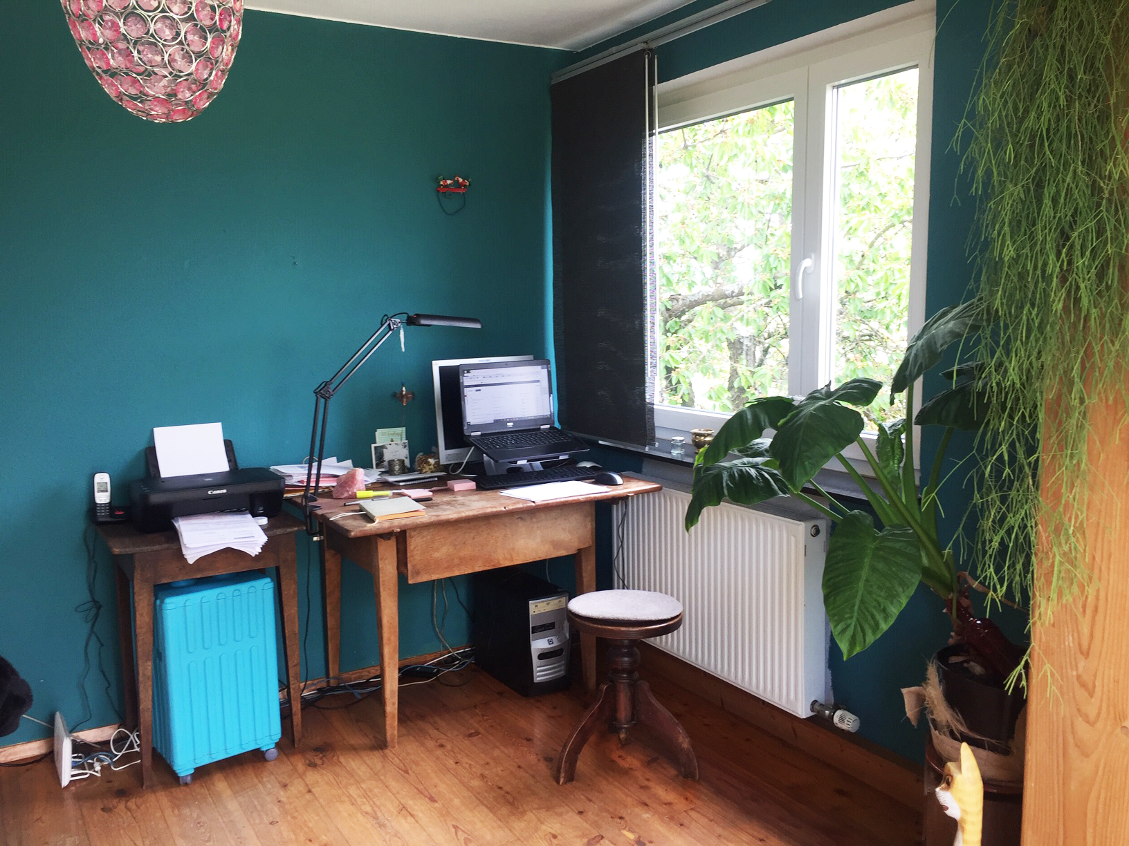 Ulis Schreibtisch im Home Office
