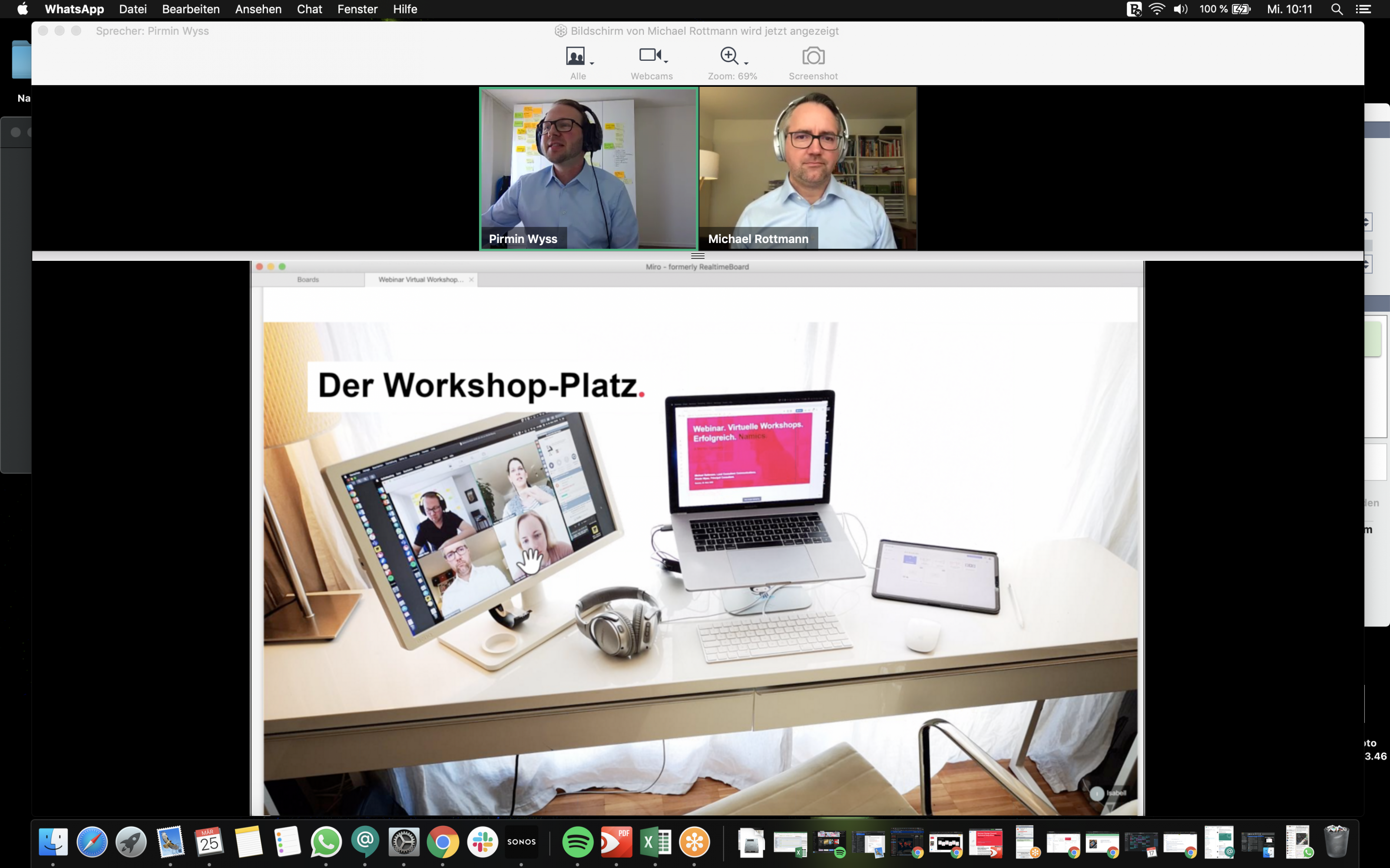 Virtuelle Workshop Platz