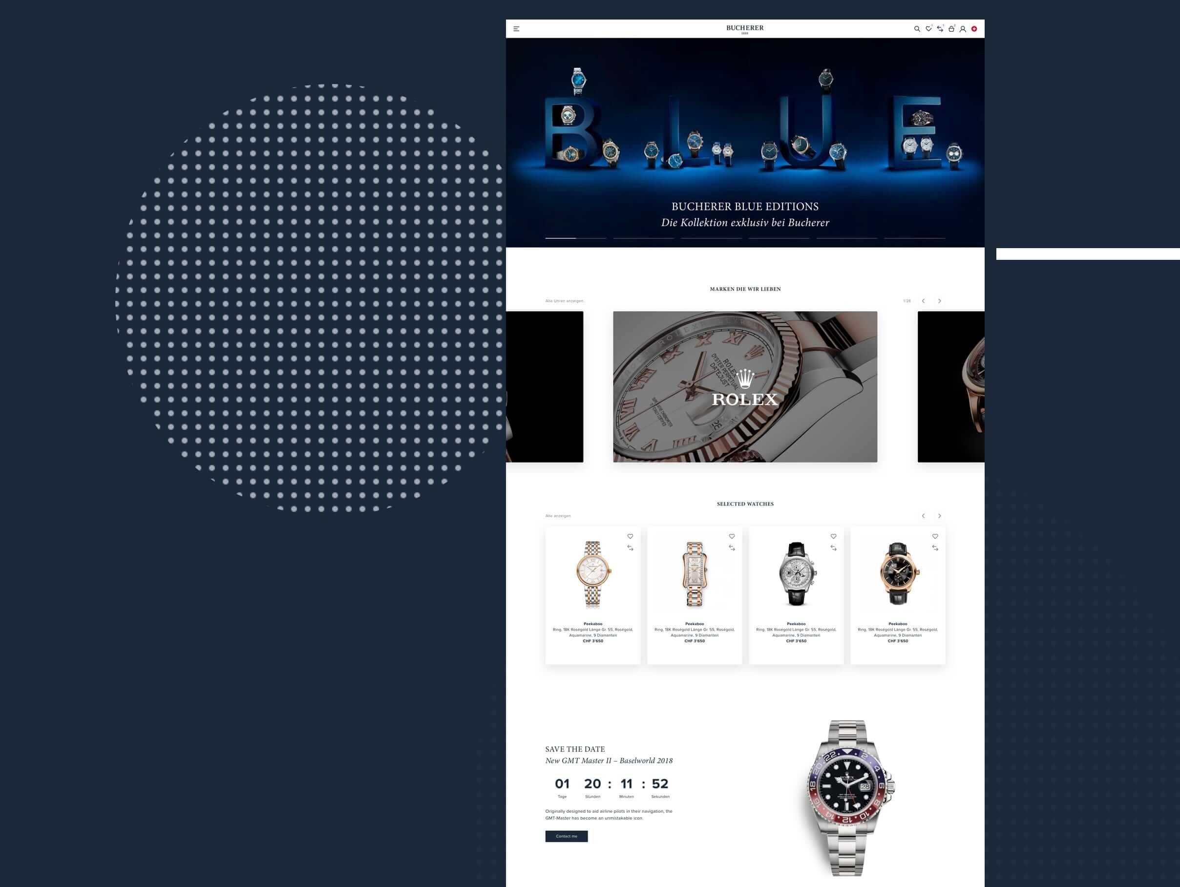 Startseite Blue Editions im Online Shop von Bucherer