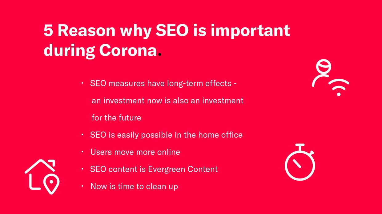 List of 5 reasons why SEO is important during Corona