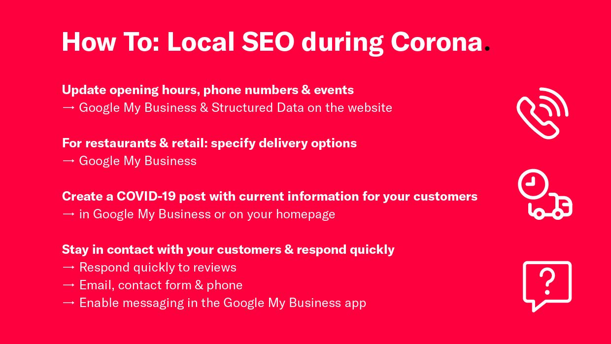 How To Local SEO in times of Corona.