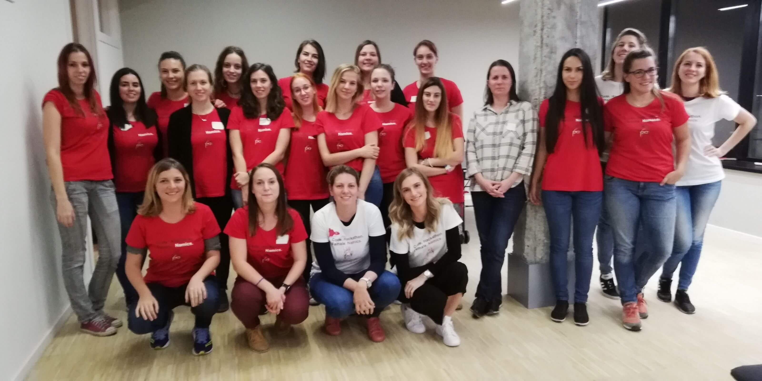 Participants at the Namics Female Hackathon