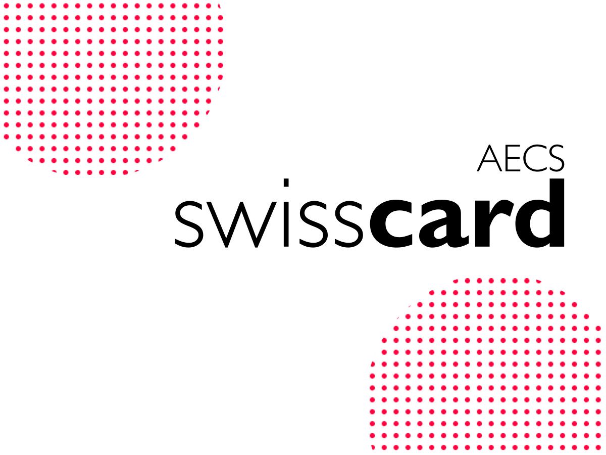 Swisscard Logo mit Dot-Patterns
