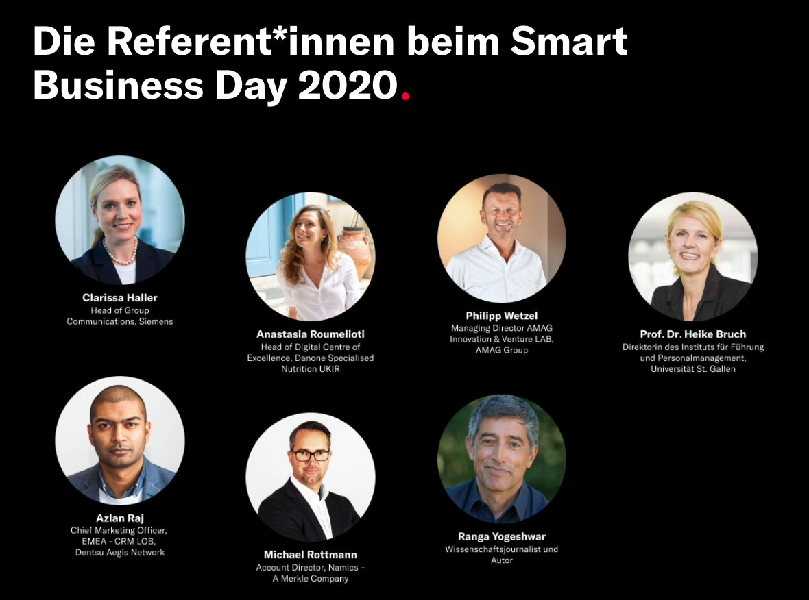 Die Referenten*innen beim Smart Business Day 2020