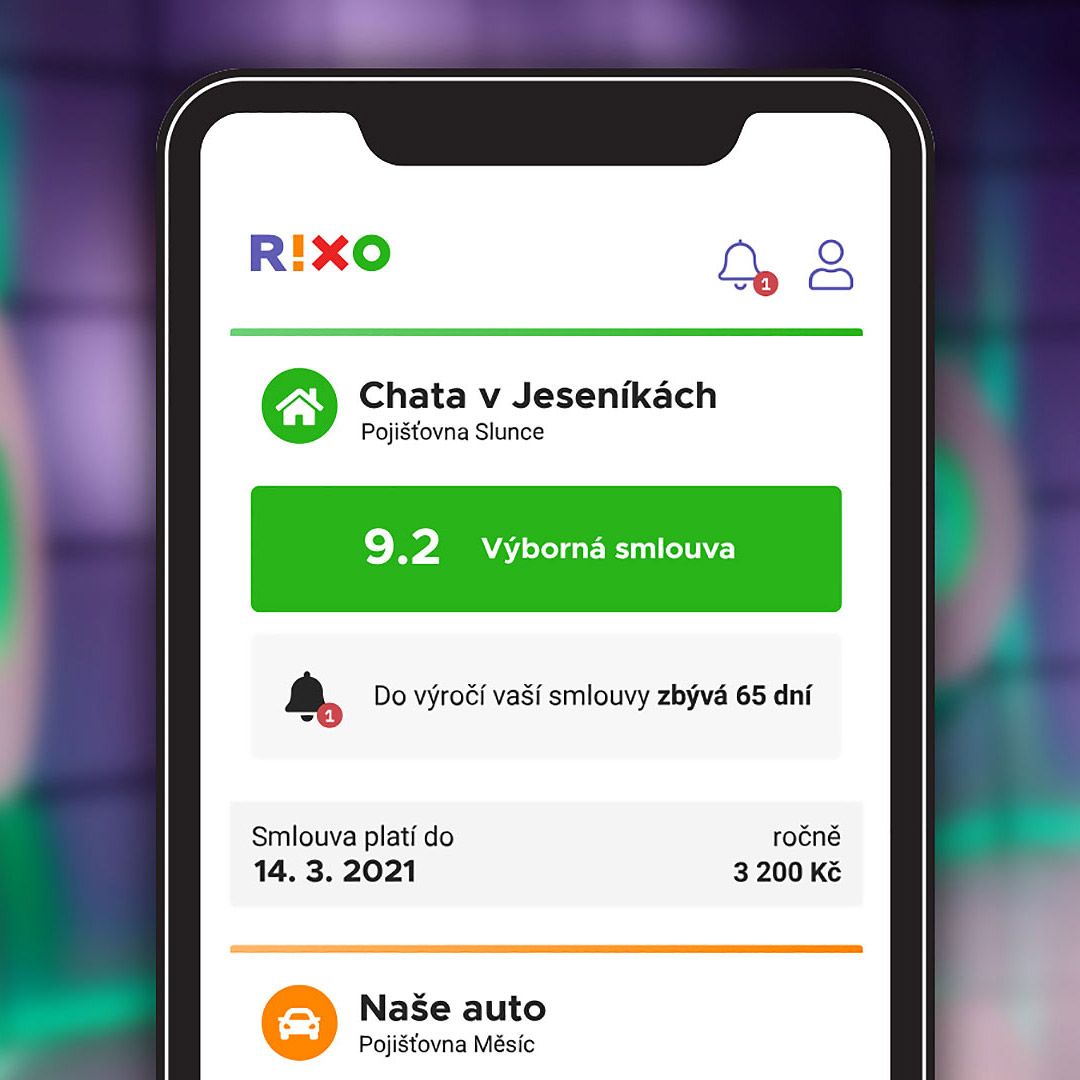 RIXO app screen