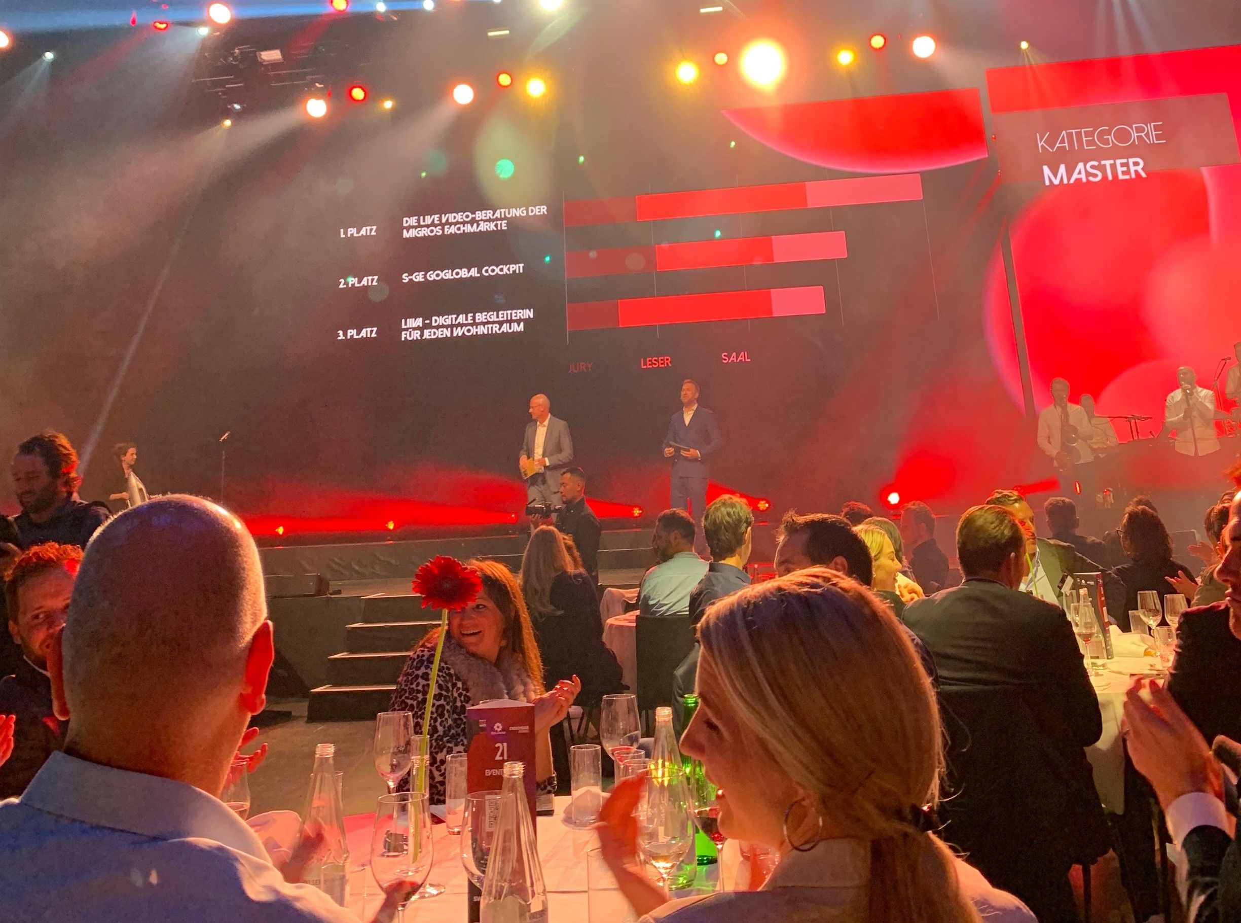 Merkle at the Best of Swiss Web Awards Night