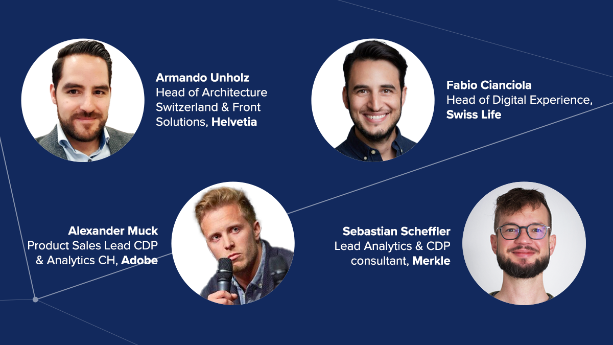 Guest speakers from Helvetia, Swiss Life, Adobe and Merkle